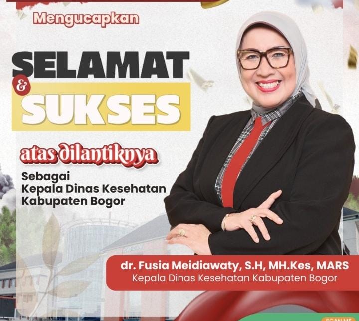 dr. Fusia Meidiawaty S.H., M.H.Kes., MARS. Resmi Dilantik sebagai Kepala Dinas Kesehatan Kabupaten Bogor